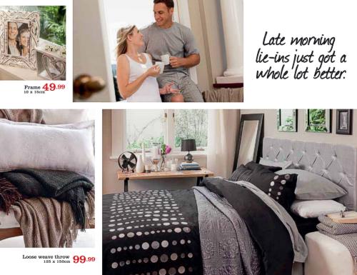 Bedding from the Mr Price Home Catalogue brochure